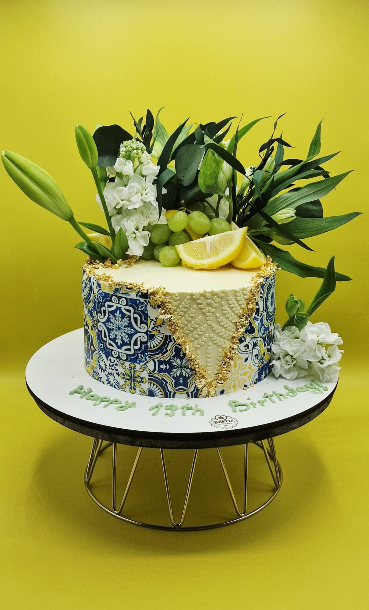 Bespoke custom celebration cake for Ladies & Elegance handcrafted by Nicoleta